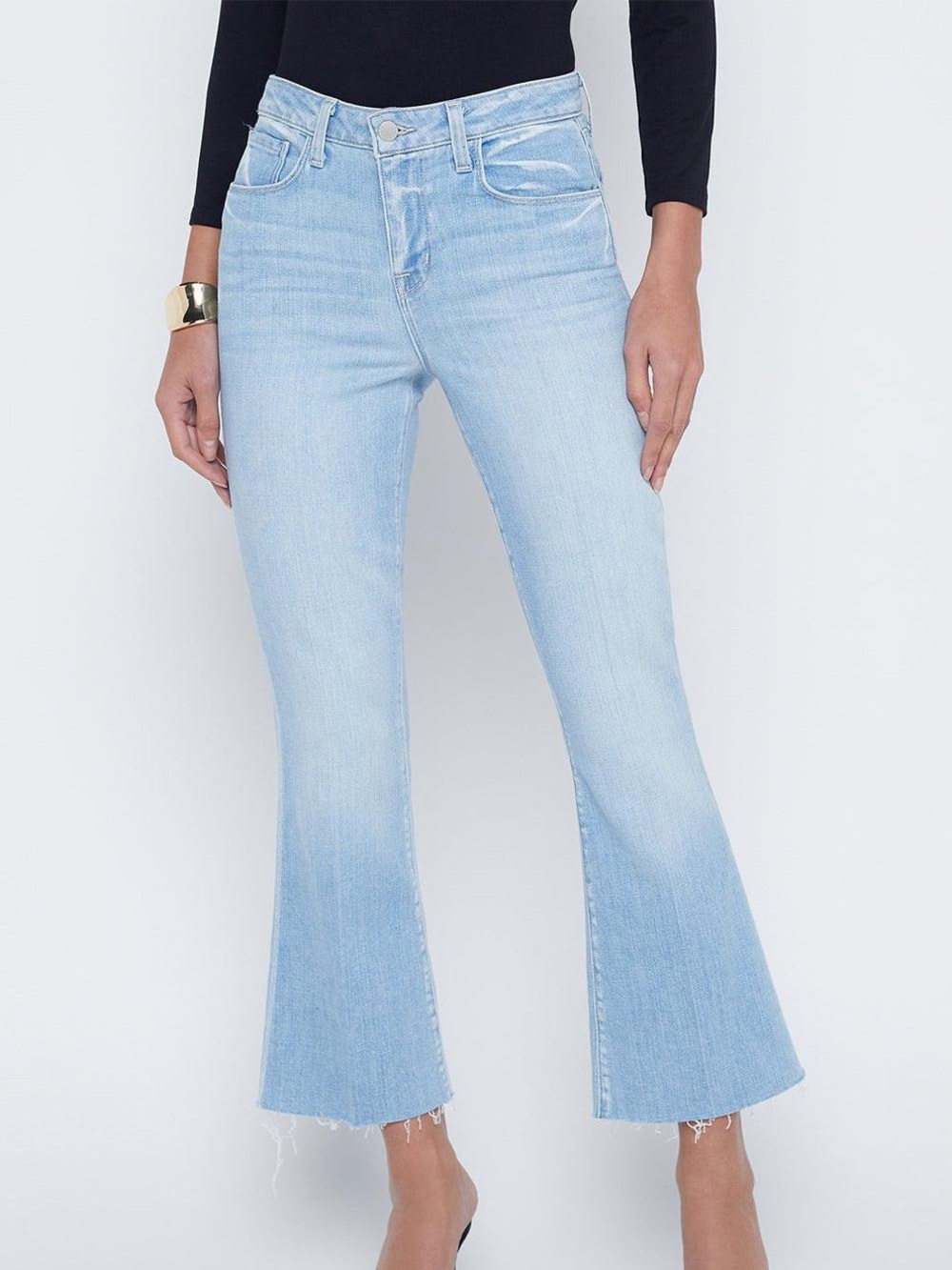 NWT L’Agence Kendra Cropped Flare Jean - Size 25